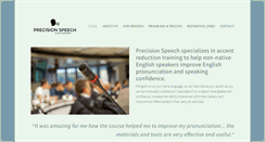 Desktop Screenshot of precisionspeech.com